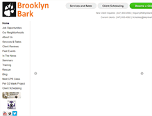 Tablet Screenshot of brooklynbark.com